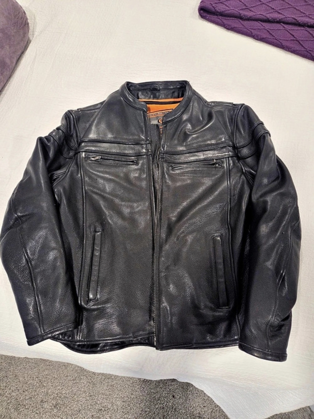 First Classic Leather Gear Classic Leather Gear Black Leather Jacket Size